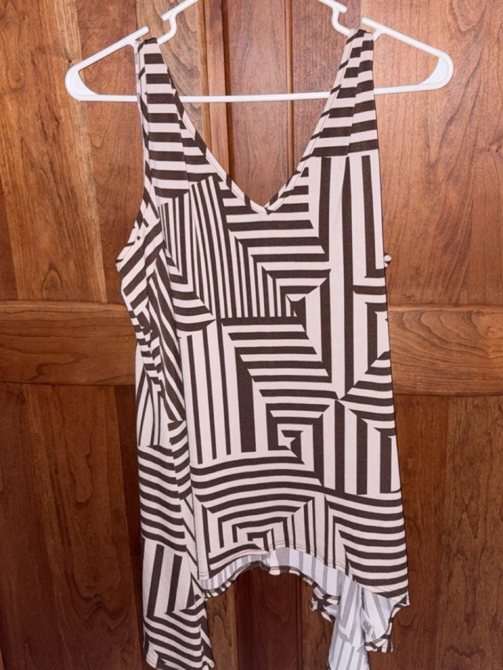Cato Black and White Geometric Girls' One-Piece